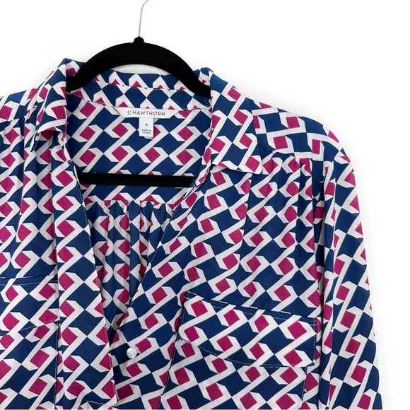 41 Hawthorn Chace geometric pattern blouse - Picture 2 of 6